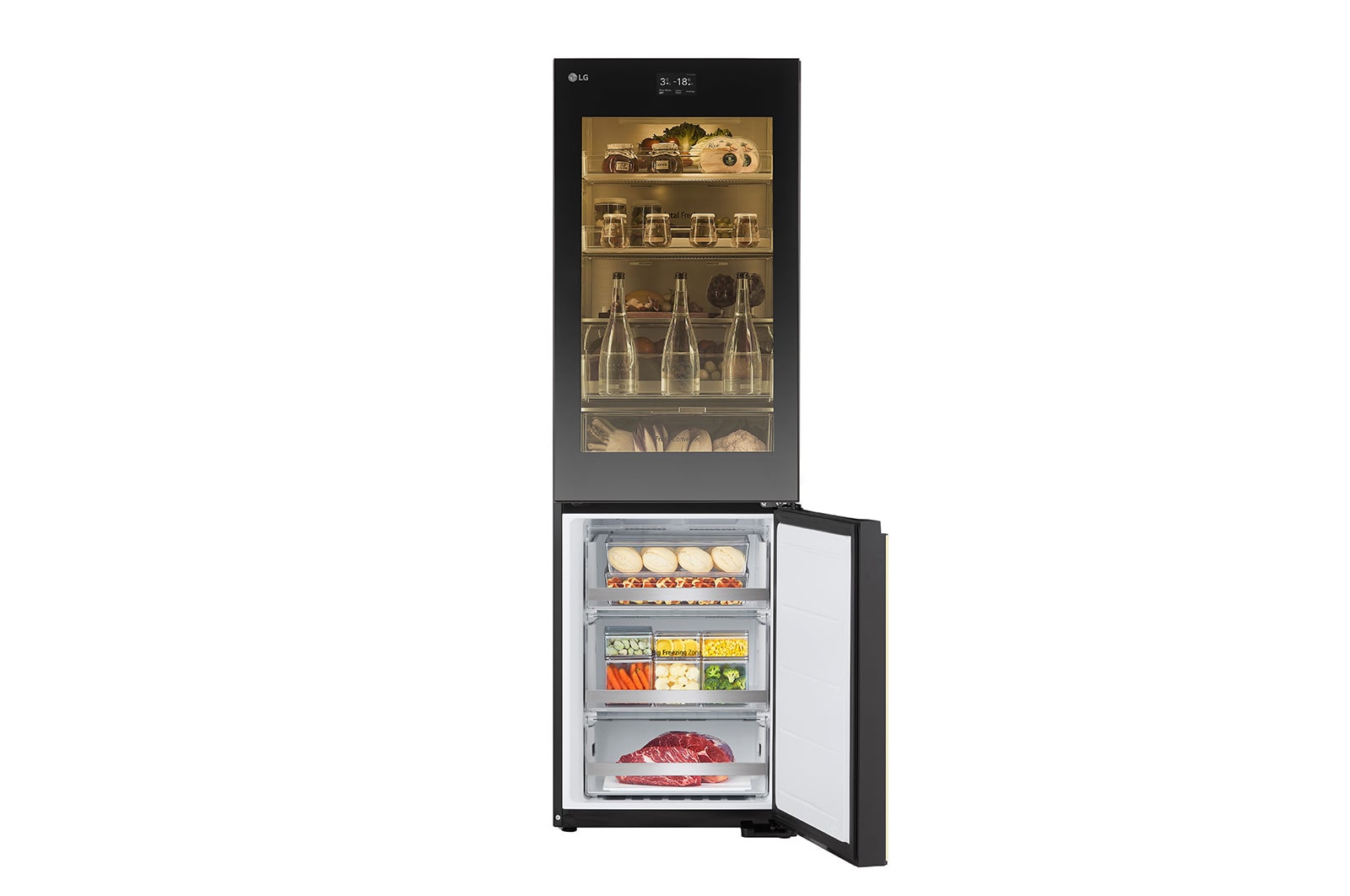 LG  Koel-vries combinatie GBG719MDNN | 352L | InstaView™ met MoodUP™, GBG719MDNN