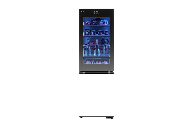 LG 352L Koelkast en vriezer Wit | MoodUP™ | InstaView™ | ThinQ™, GBG719MDNN
