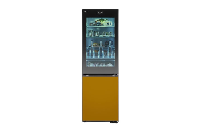 LG 352L Koelkast en vriezer Wit | MoodUP™ | InstaView™ | ThinQ™, GBG719MDNN