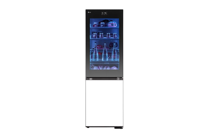 LG 352L Koelkast en vriezer Wit | MoodUP™ | InstaView™ | ThinQ™, GBG719MDNN