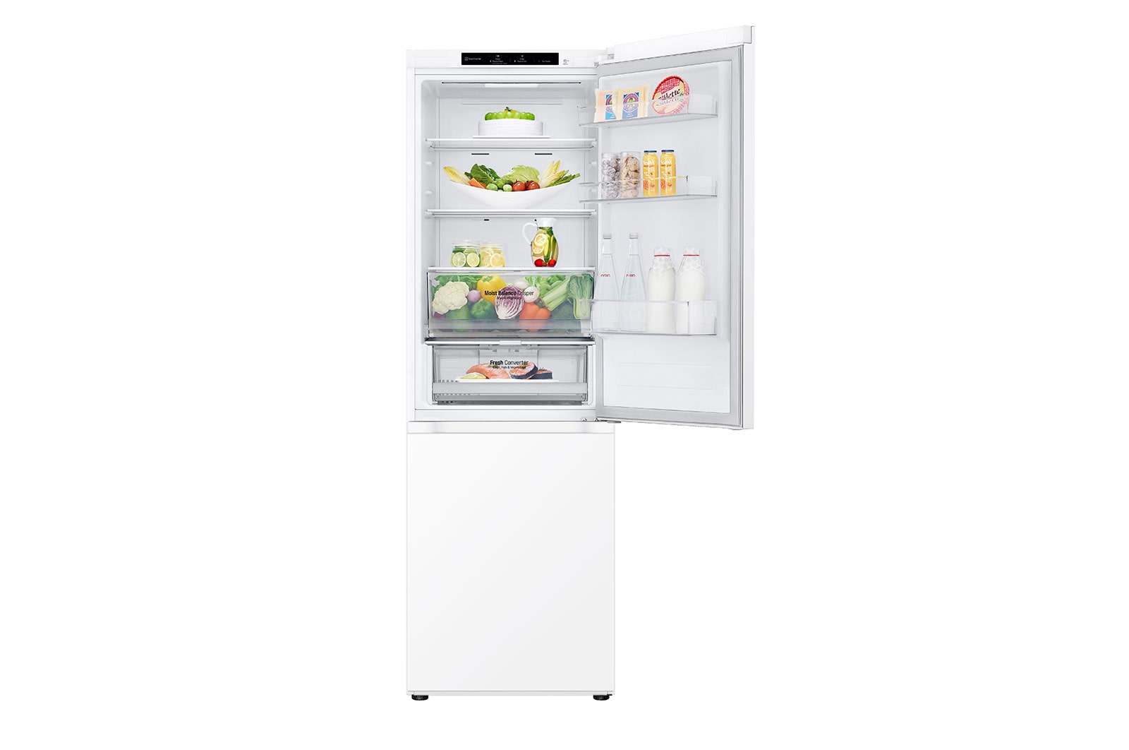 LG 344L Koel-vries combinatie GBV3100CSW Wit | DoorCooling+™ | FRESHConverter™ | Moist Balance Crisper™ | LG NL, GBV3100CSW