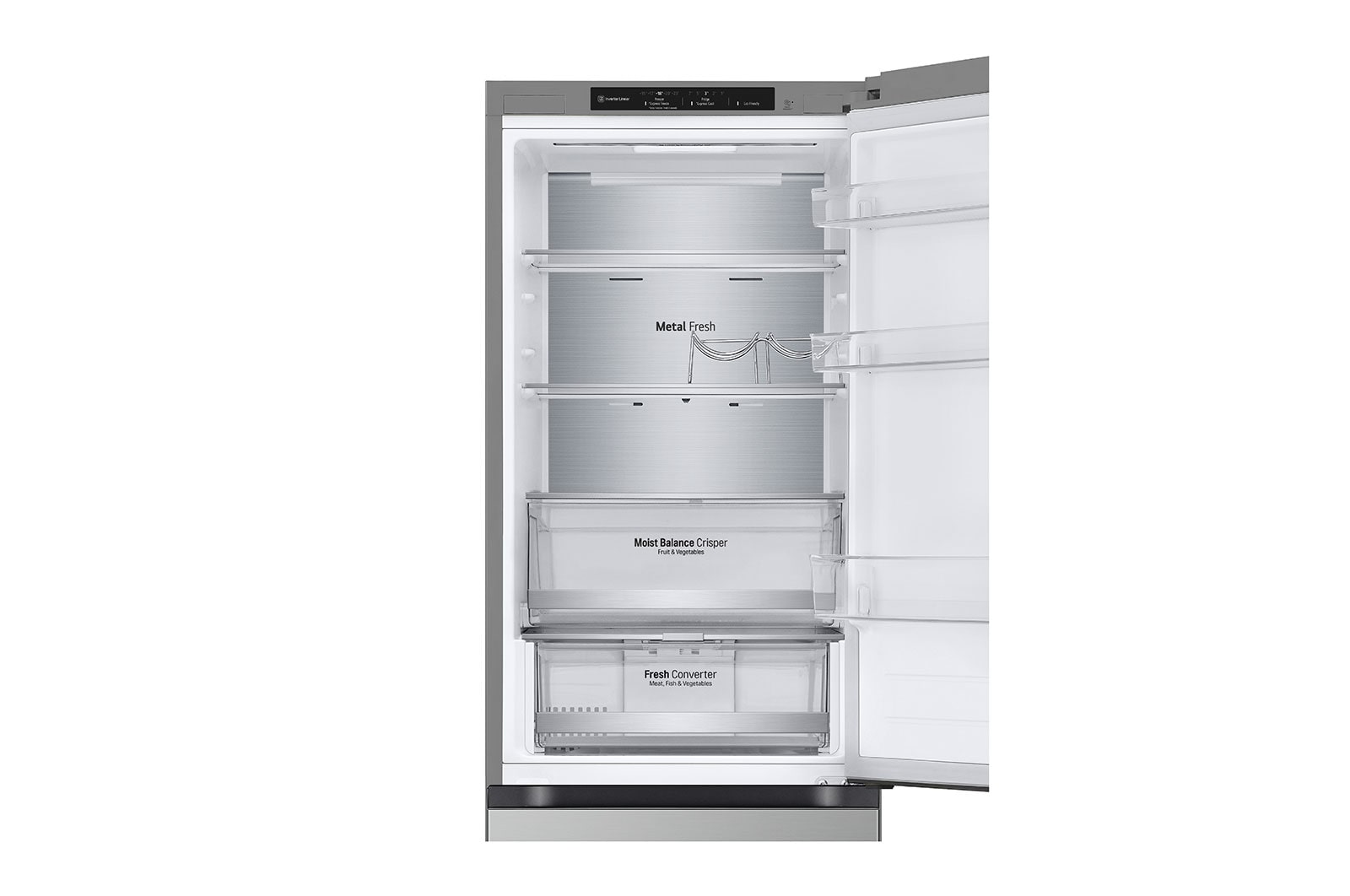 LG 344L Koelkast en vriezer GBV5140DPY Silver | DoorCooling+™ | FRESHConverter™ | Moist Balance Crisper™ | LG NL, GBV5140DPY