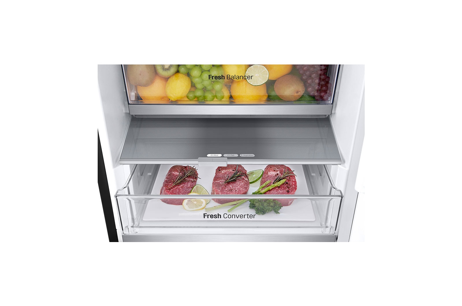 LG Koel-vries combinatie GBV7280BEV  |<br>387 L | DoorCooling+™ , GBV7280BEV