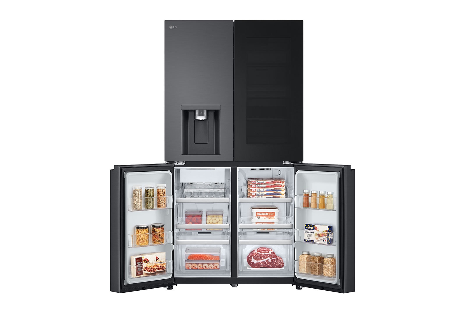 LG 638L Amerikaanse koelkast GMG960EVEE Zwart | InstaView™ | DoorCooling+™ | Craft Ice™ | LG NL , GMG960EVEE