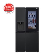 Vooraanzicht van 635L Amerikaanse koelkast Zwart| InstaView™ | Multi-Air Flow | DoorCooling+™ | LG NL GSGV80EPLD
