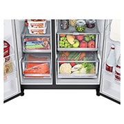 LG 635L Amerikaanse koelkast Zwart| InstaView™ | Multi-Air Flow | DoorCooling+™ | LG NL, GSGV80EPLD