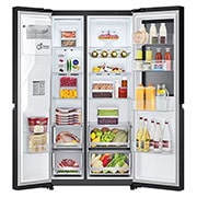 LG 635L Amerikaanse koelkast Zwart| InstaView™ | Multi-Air Flow | DoorCooling+™ | LG NL, GSGV80EPLD