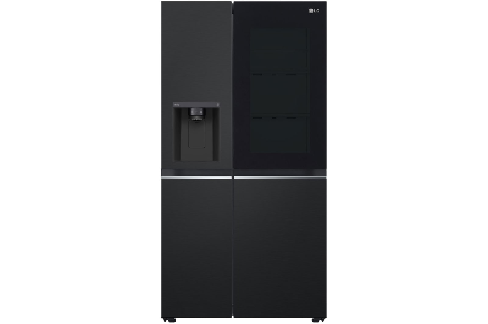 LG 628L Amerikaanse koelkast Zwart | InstaView™ | ThinQ™ | DoorCooling+™, GSGV80EPLD