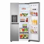 LG 638L Amerikaanse koelkast Zilver  | Linear Cooling™, GSLC40PYPE