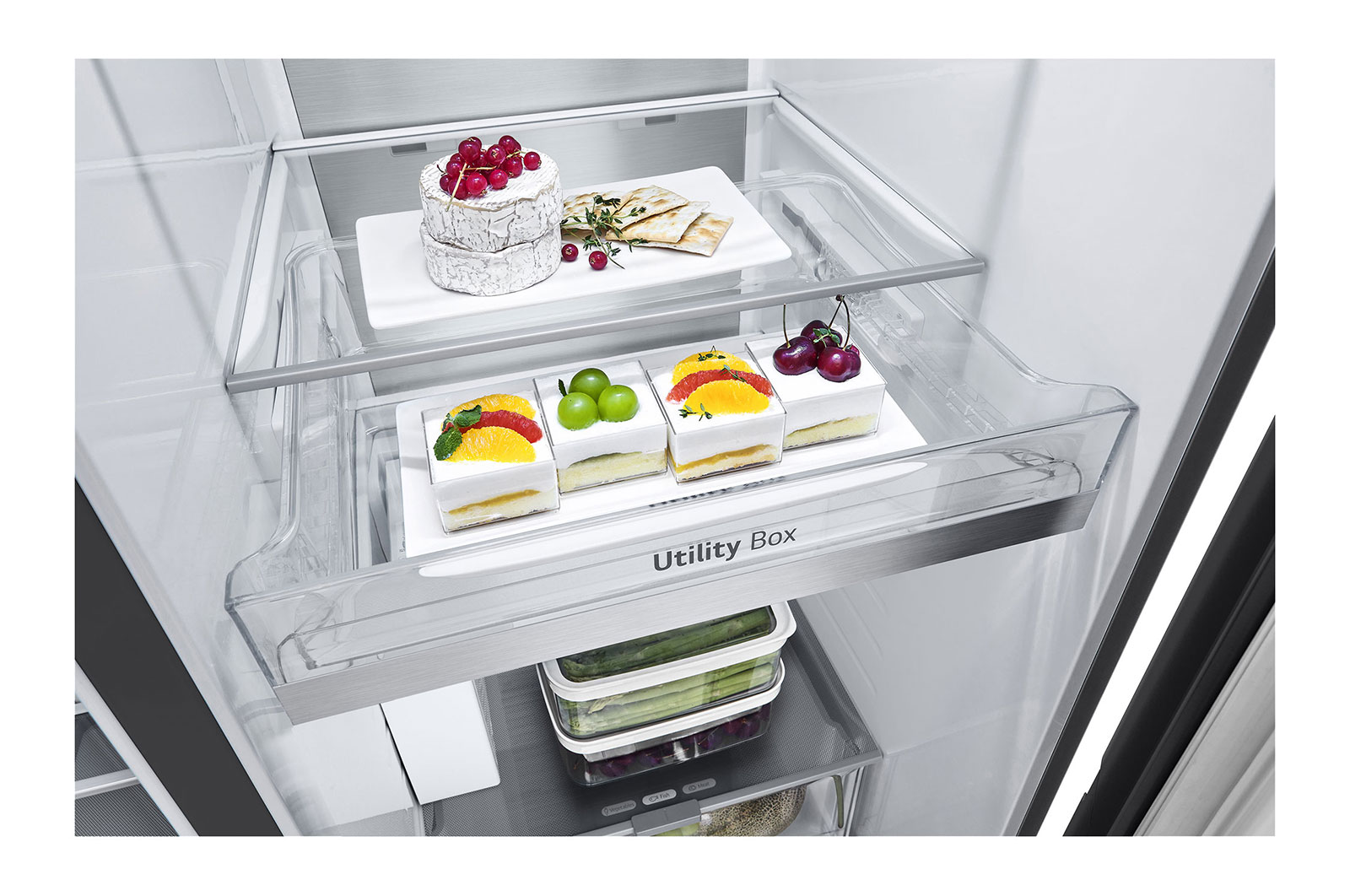 LG 641L Amerikaanse koelkast GSLC41EPPE Zwart | ThinQ™ | Uvnano™ | FRESH Converter™ | LG NL, GSLC41EPPE