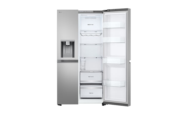 LG 628L Amerikaanse koelkast Zilver | UVnano™ | DoorCooling+™ | LinearCooling™ | LG NL, GSLE81PYBC