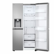 LG 628L Amerikaanse koelkast Zilver | ThinQ™ | Uvnano™ | FRESH Converter™, GSLE81PYBC