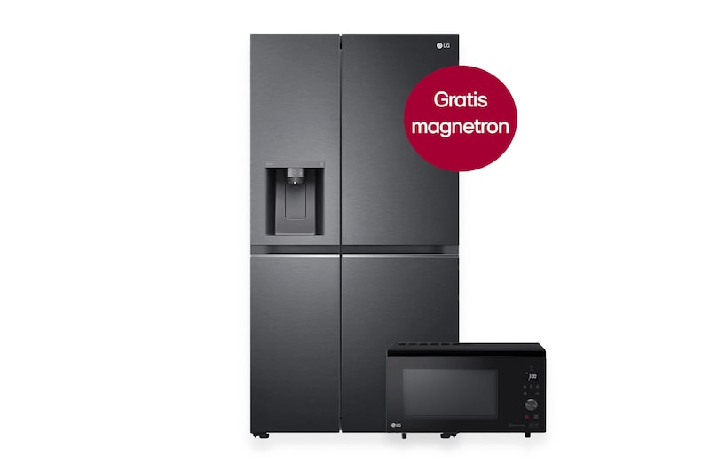 LG GSLV70MCTE Amerikaanse koelkast + gratis MJ39BIB magnetron, GSLV70MCTE.MJ39BIB