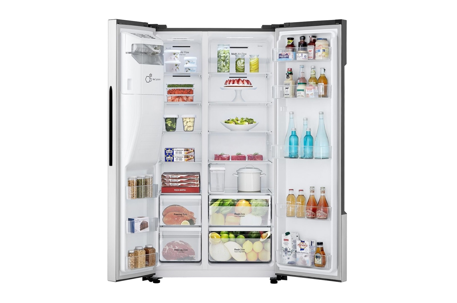 LG Amerikaanse koelkast | 610L inhoud | IJs & Water Dispenser , GSM32HSBEH