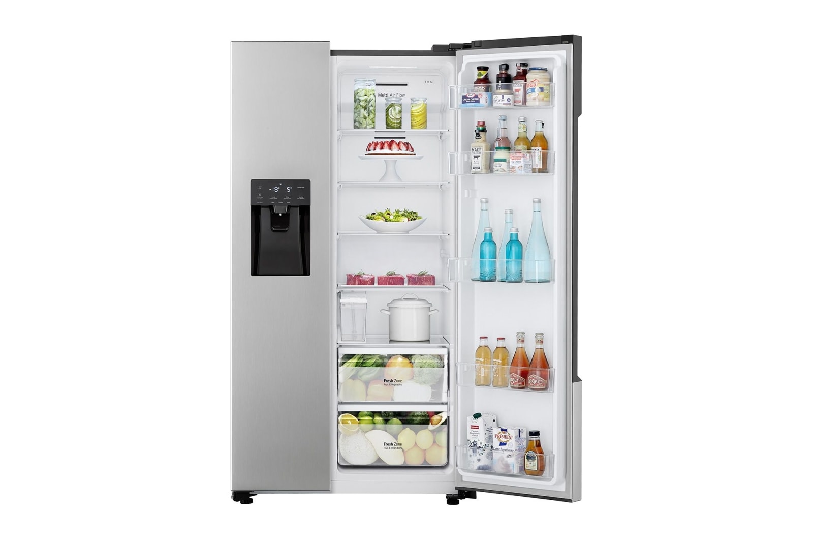 LG Amerikaanse koelkast | 610L inhoud | IJs & Water Dispenser , GSM32HSBEH
