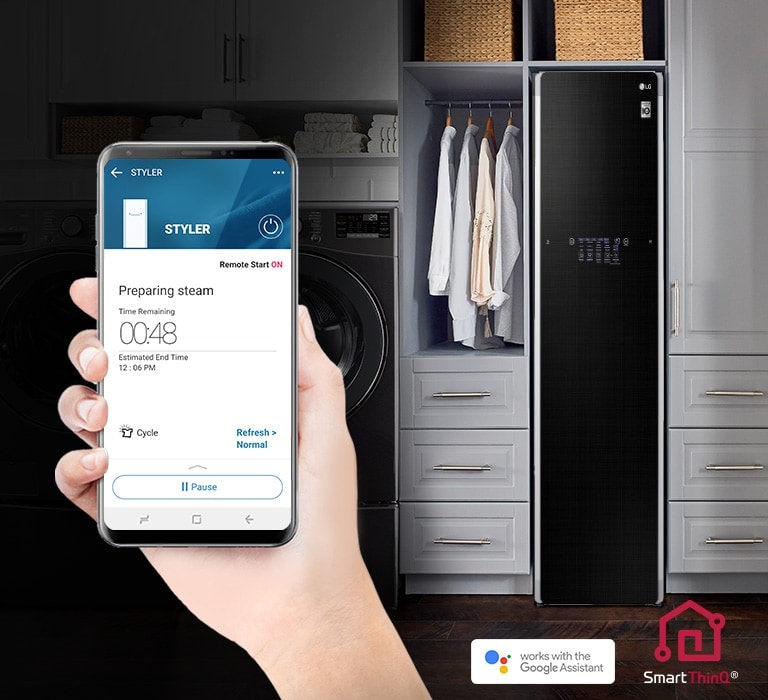Download je favorete programma’s en bedien de LG Styler op afstand.