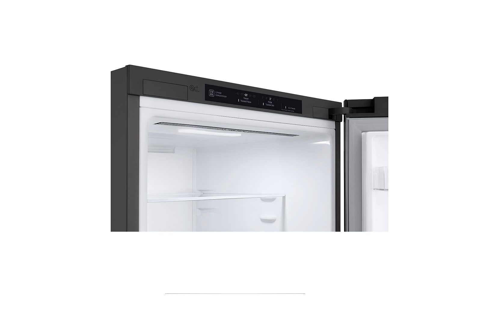 LG Altijd zuinig | D | Door Cooling+ | 341L inhoud | Total no frost | Inverter Linear Compressor| Groter koel & vriesvak | 36dB – Stilste koelkast, GBB61PZGFN