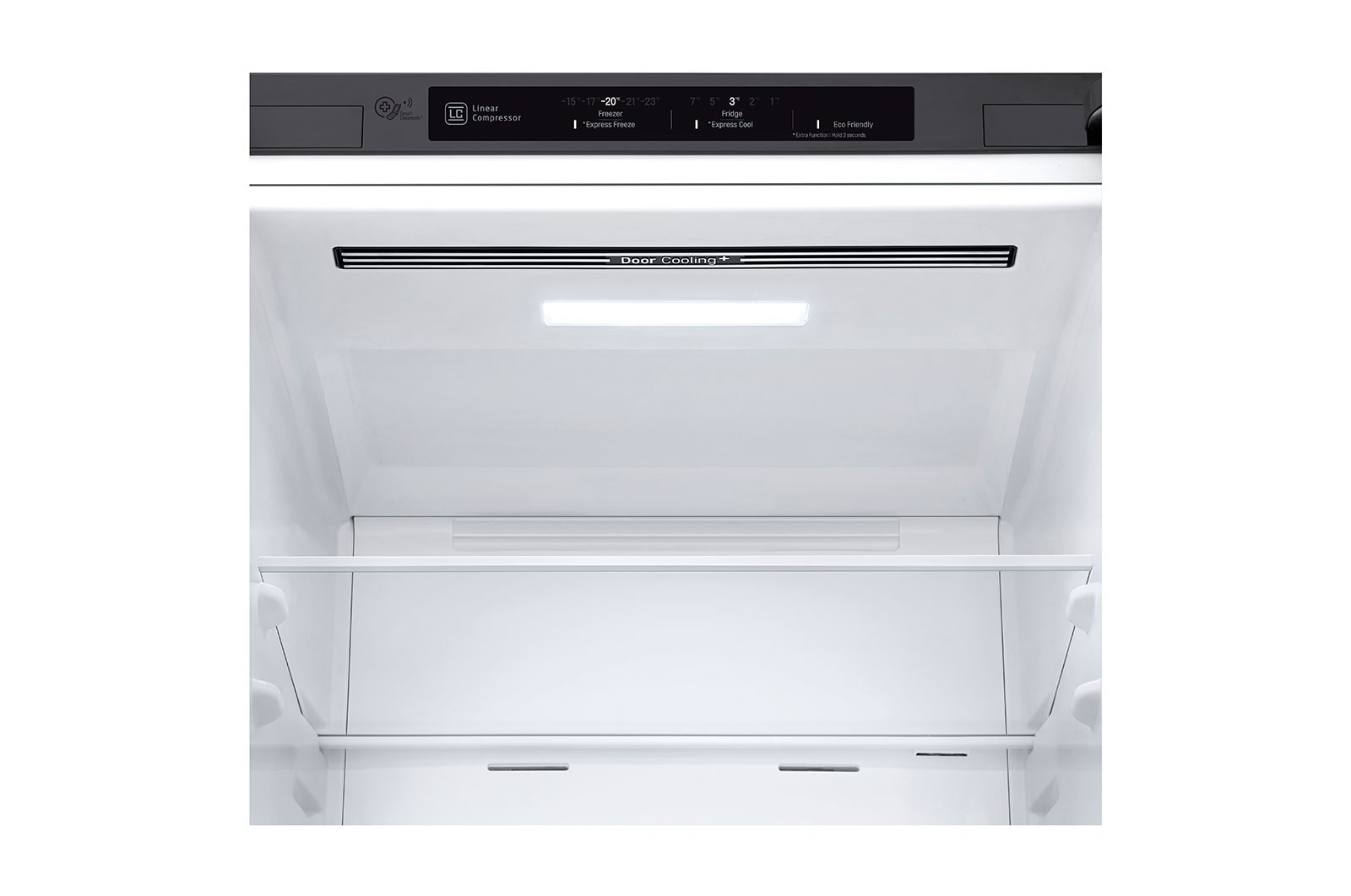 LG Altijd zuinig | D | Door Cooling+ | 341L inhoud | Total no frost | Inverter Linear Compressor| Groter koel & vriesvak | 36dB – Stilste koelkast, GBB61PZGFN