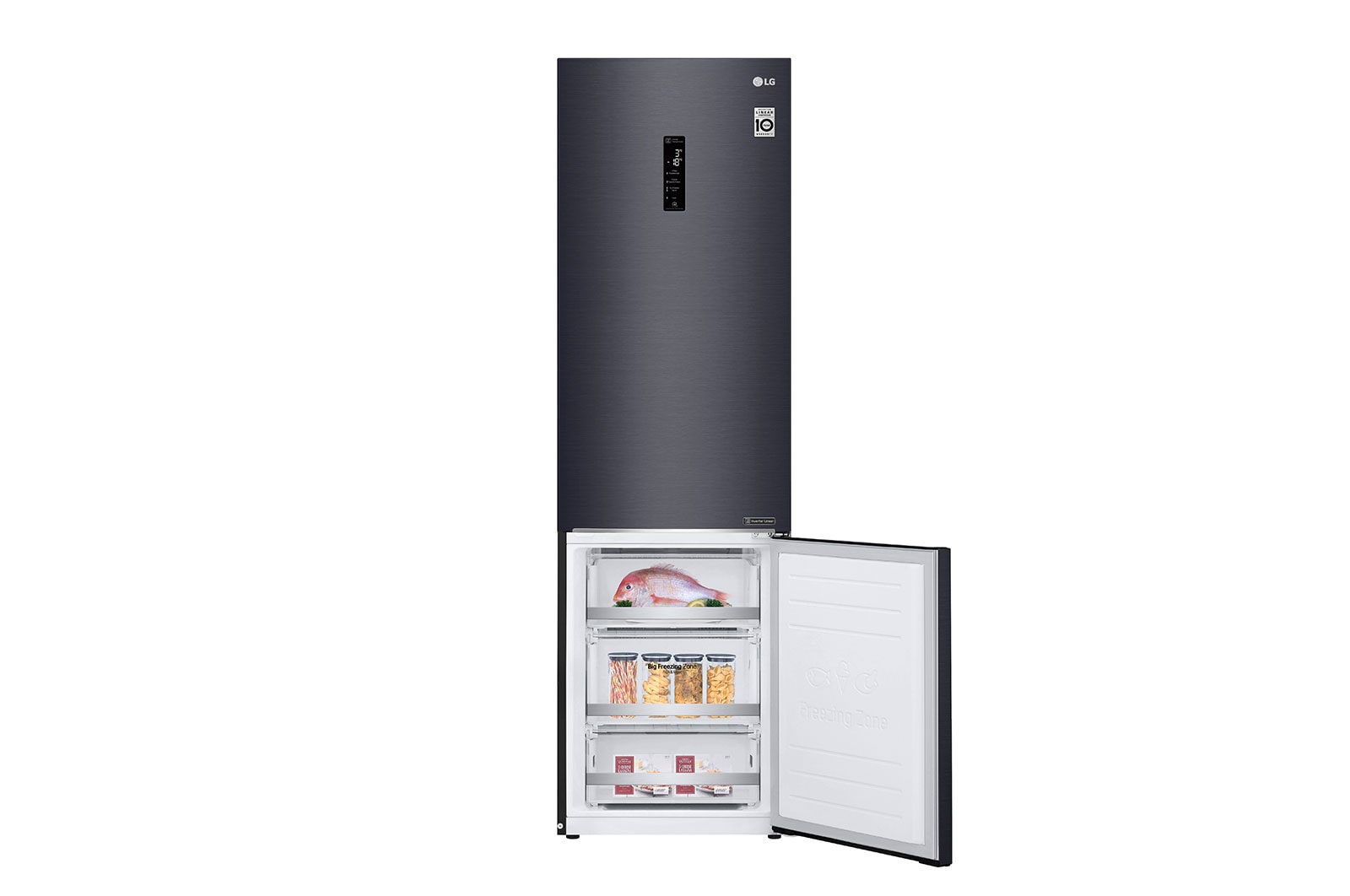 LG Altijd zuinig | D | Door Cooling+ | 384L inhoud | Total no frost | Inverter Linear Compressor | Groter koel & vriesvak | 36dB – Stilste koelkast, GBB72MCUFN