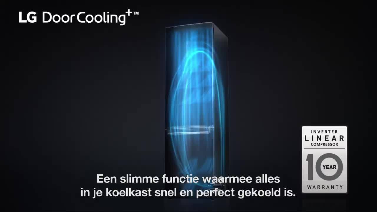 LG Koel-vries combinatie GBB72MCUGN | 384 L | Smart Inverter Compressor, GBB72MCUGN