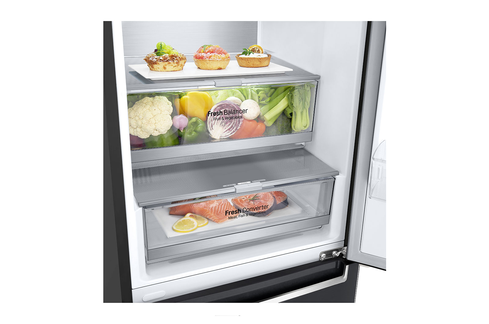 LG Koel-vries combinatie GBB72MCUGN |  384 L | Smart Inverter Compressor, GBB72MCUGN