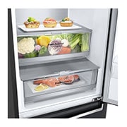 LG Door Cooling+: tot 32% sneller en gelijkmatig koelen | 384L inhoud | Total No Frost | Smart Inverter Compressor | Groter koel- & vriesvak | 35dB – Stilste koelkast, GBB72MCVGN