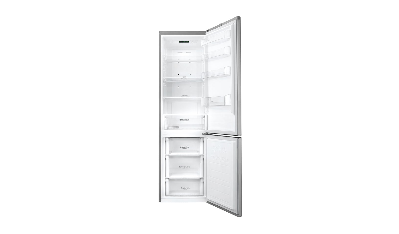 LG Altijd zuinig | Multi-Air Flow | Total no frost | Linear compressor | FRESH Converter | Groter vriesvak, GBP20PZCFS