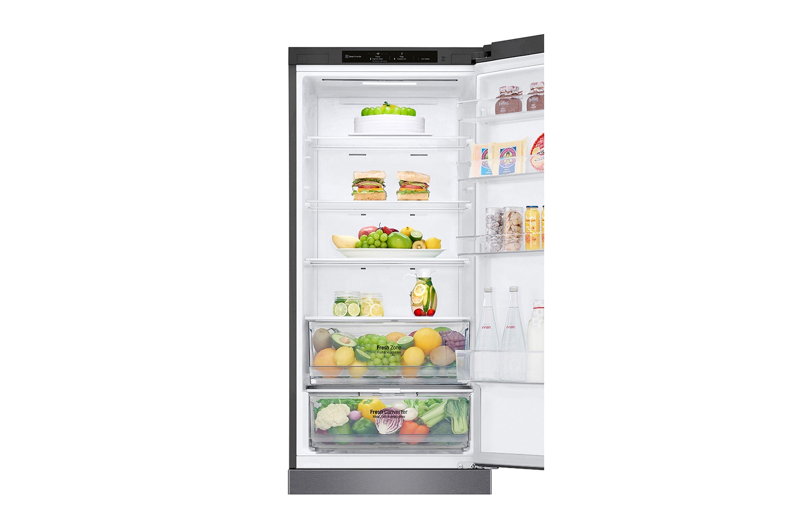 LG DoorCooling+™ | 384L inhoud | Total No Frost | Fresh Converter™ | Smart Inverter Compressor, GBP62DSNCC1