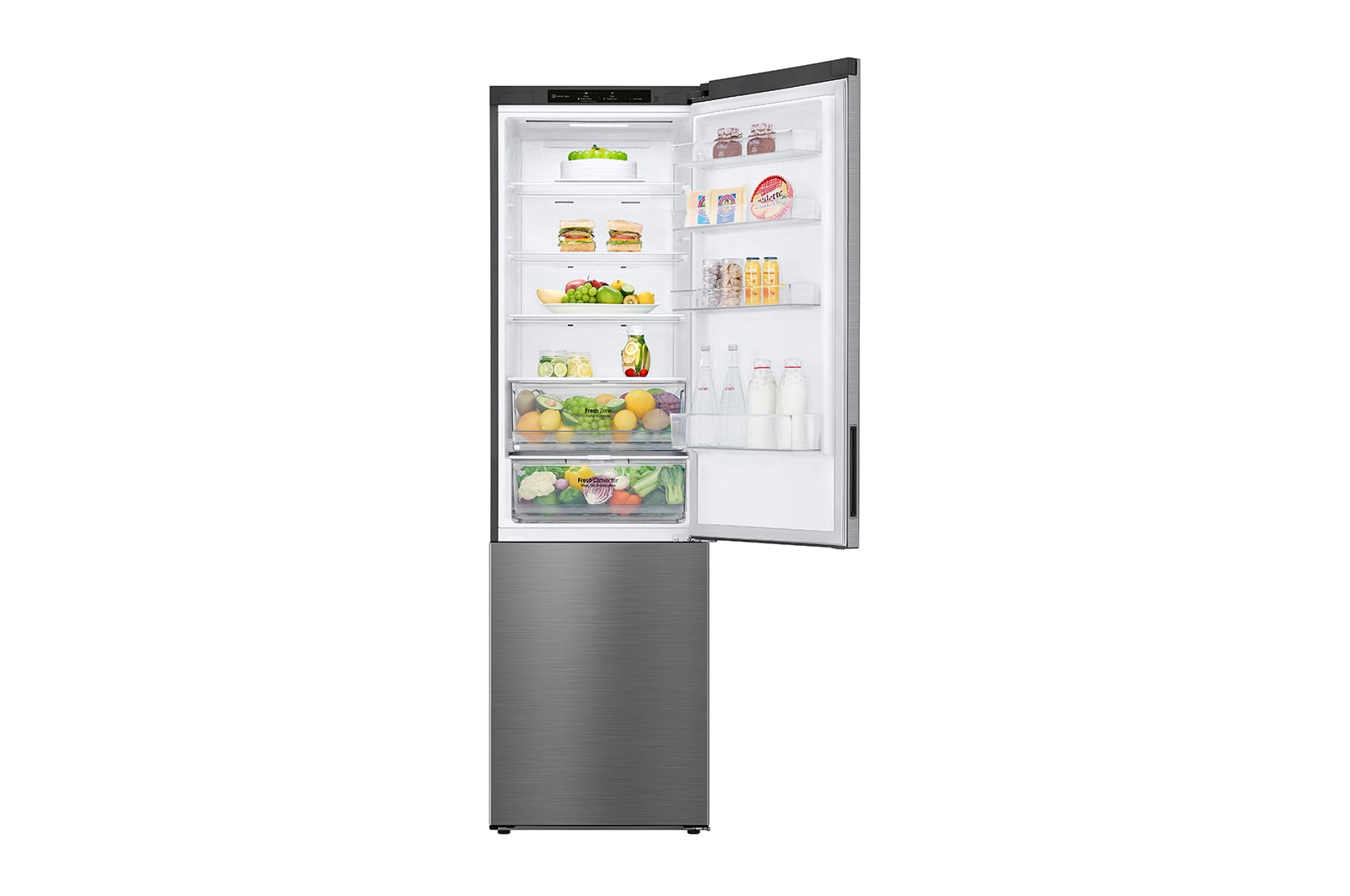 LG DoorCooling+™ | 384L inhoud | Total No Frost | Fresh Converter™ | Inverter Linear Compressor, GBP62PZNBC