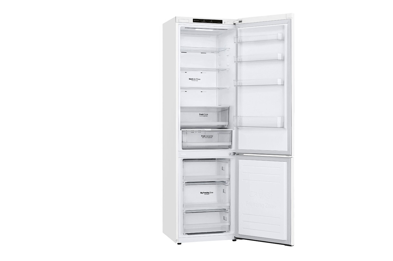 LG Door Cooling+ - Door en door koel | 384L inhoud | Smart Inverter Compressor, GBP62SWNGN
