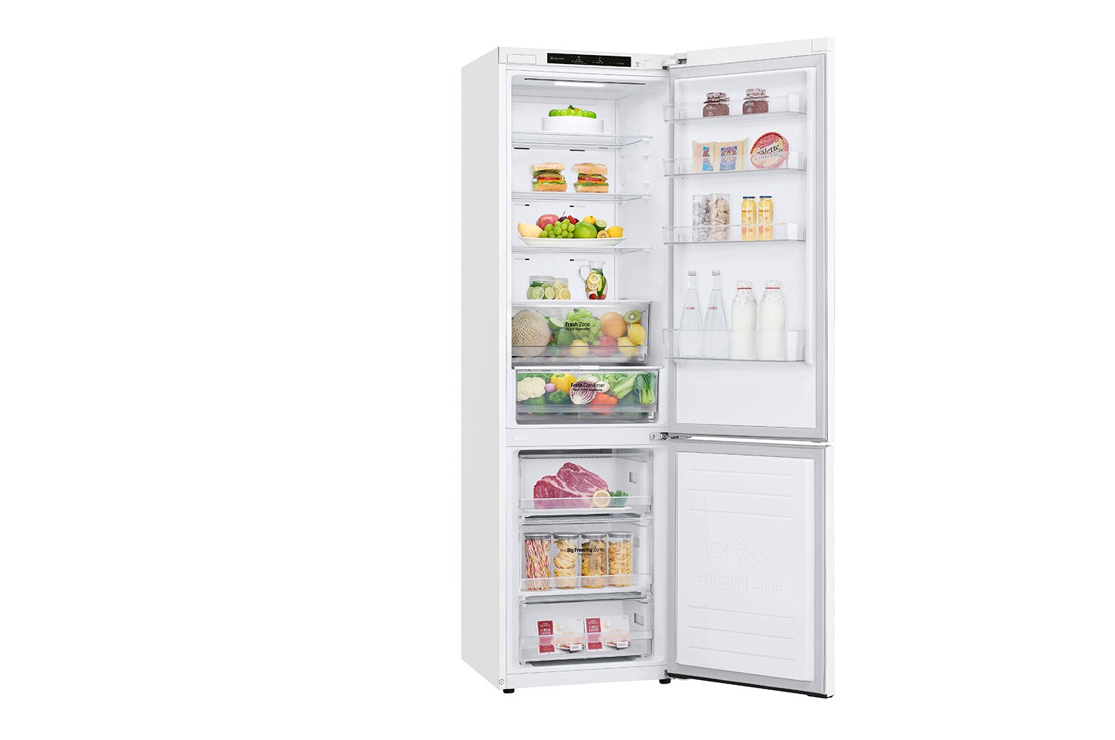 LG Door Cooling+ - Door en door koel | 384L inhoud | Smart Inverter Compressor, GBP62SWNGN