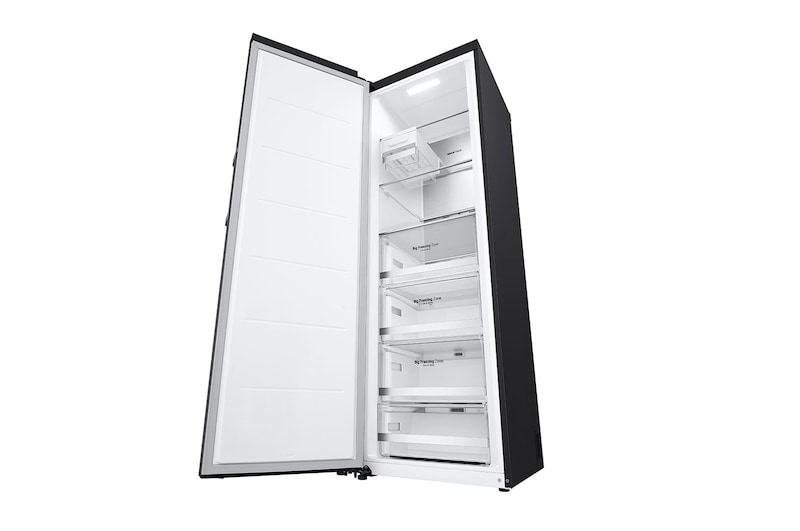 LG 324L Vriezer vrijstaand Antraciet | Total No Frost | Multi Air Flow | Inverter Linear Compressor, GFM61MCCSF