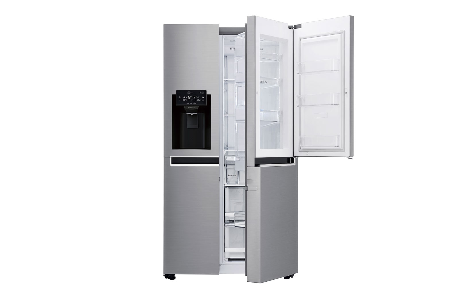 LG 625L inhoud | Door-in-Door™ | Moist Balance Crisper™ | Total No Frost | Water- & ijsdispenser | Inverter Linear Compressor , GSJ461DIDV