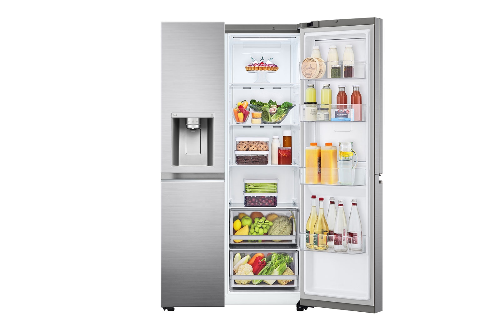 LG 635L inhoud | DoorCooling+™ | Door-in-Door™ | Water- en Ijsdispenser | Total No Frost | Inverter Linear Compressor, GSJV70PZTE