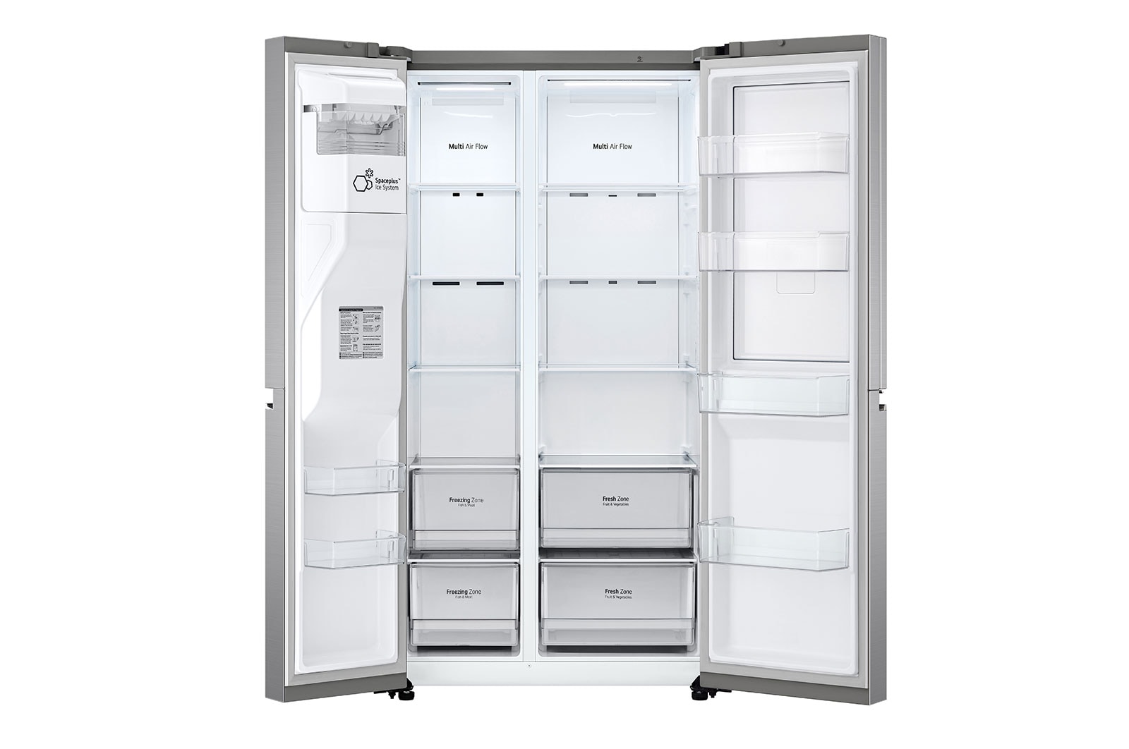 LG 635L inhoud | DoorCooling+™ | Door-in-Door™ | Water- en Ijsdispenser | Total No Frost | Inverter Linear Compressor, GSJV70PZTE