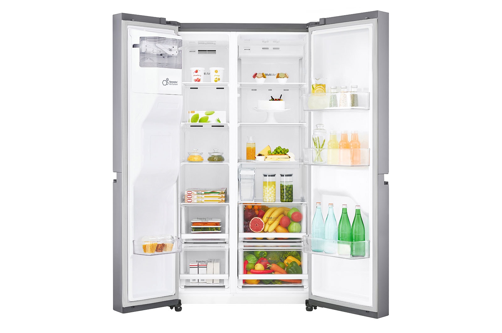 LG 625L inhoud | Water- en ijsdispenser | Moist Balance Crisper™ | Total No Frost | Inverter Linear Compressor, GSL481PZXZ