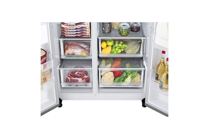 LG Amerikaanse koelkast GSLV70PZTE | 635 L | Water- en ijsdispenser, GSLV70PZTE