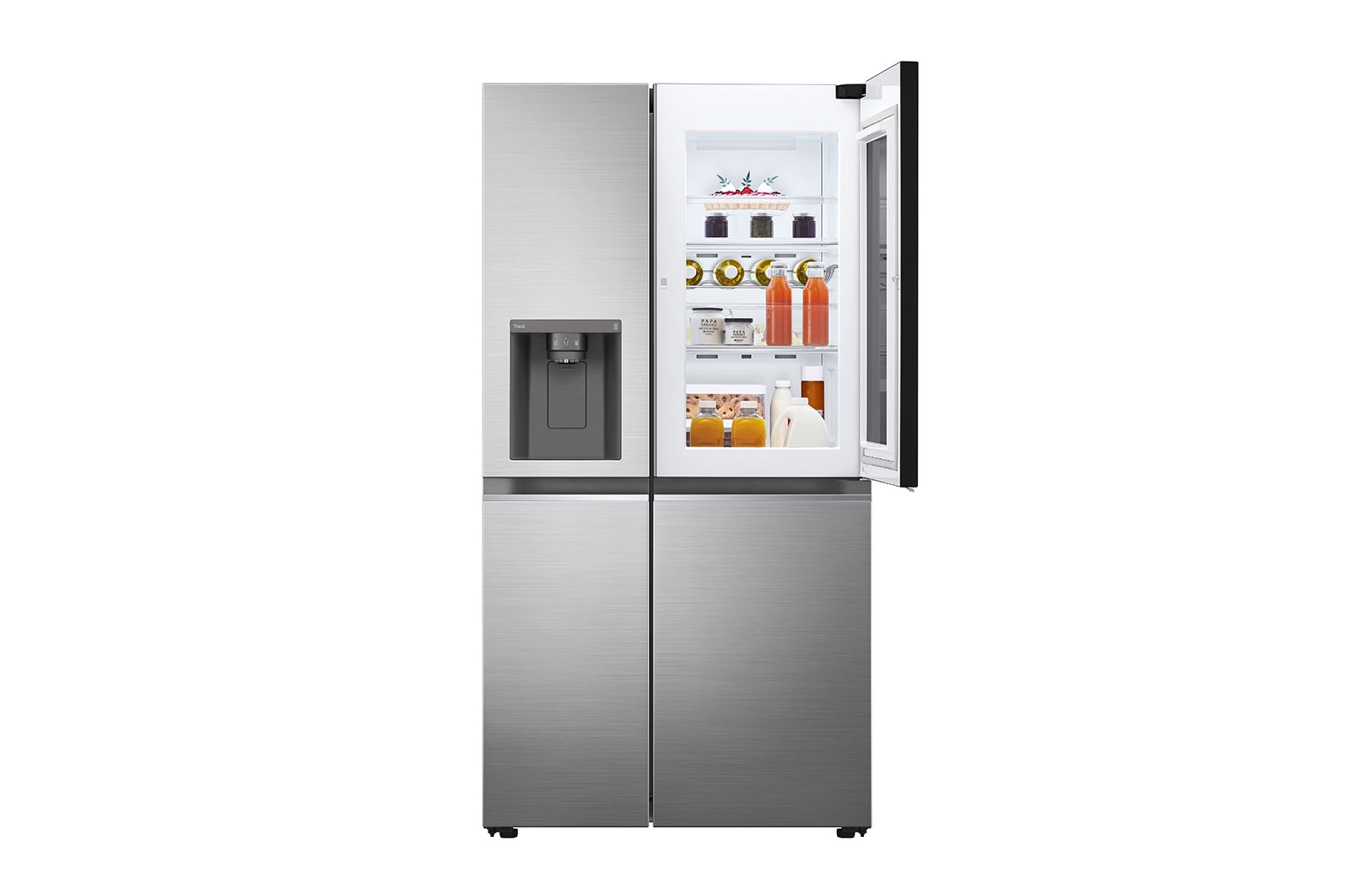 LG 635L Amerikaanse koelkast Zilver | InstaView™ | Door-in-Door™ | DoorCooling+™ | LG NL, GSXV80PZLE