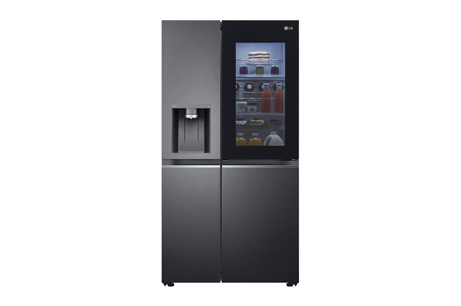 LG 635L inhoud | InstaView™ Door-in-Door™ | DoorCooling+™ | Water- en ijsdispenser met UVnano™ | Craft Ice™ | Total No Frost | Inverter Linear Compressor, GSXV90MCDE