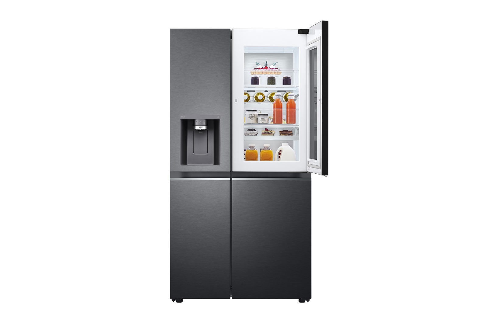 LG 635L inhoud | InstaView™ Door-in-Door™ | DoorCooling+™ | Water- en ijsdispenser met UVnano™ | Craft Ice™ | Total No Frost | Inverter Linear Compressor, GSXV90MCDE