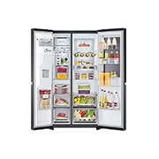 LG 635L inhoud | InstaView™ Door-in-Door™ | DoorCooling+™ | Water- en ijsdispenser met UVnano™ | Craft Ice™ | Total No Frost | Inverter Linear Compressor, GSXV90MCDE