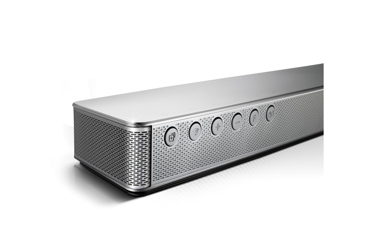 LG HS8 Soundbar | Curved Design | 4.1ch | 360W | Draadloze subwoofer | Geschikt voor 55" en 65" TV's | TV Sound Sync, HS8 (LAS855M)