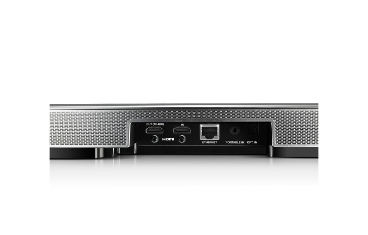 LG HS8 Soundbar | Curved Design | 4.1ch | 360W | Draadloze subwoofer | Geschikt voor 55" en 65" TV's | TV Sound Sync, HS8 (LAS855M)