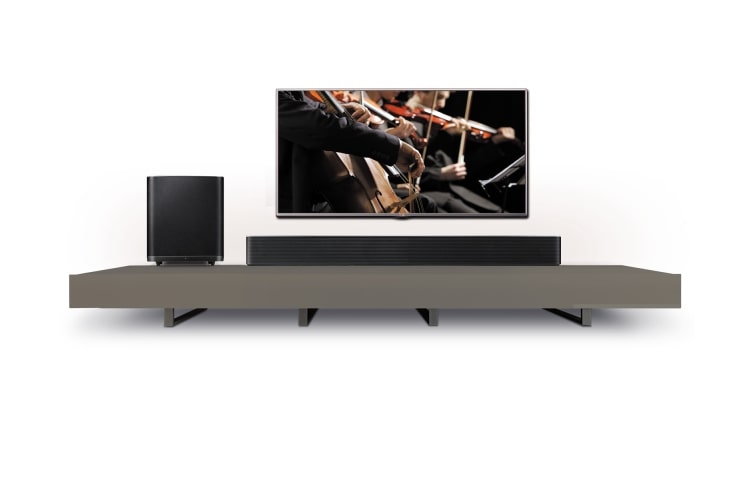 LG HS9 Soundbar | 700W Smart Hi-Fi Audio Wireless Multi Room Soundbar met draadloze Subwoofer, HS9 (LAS950M)