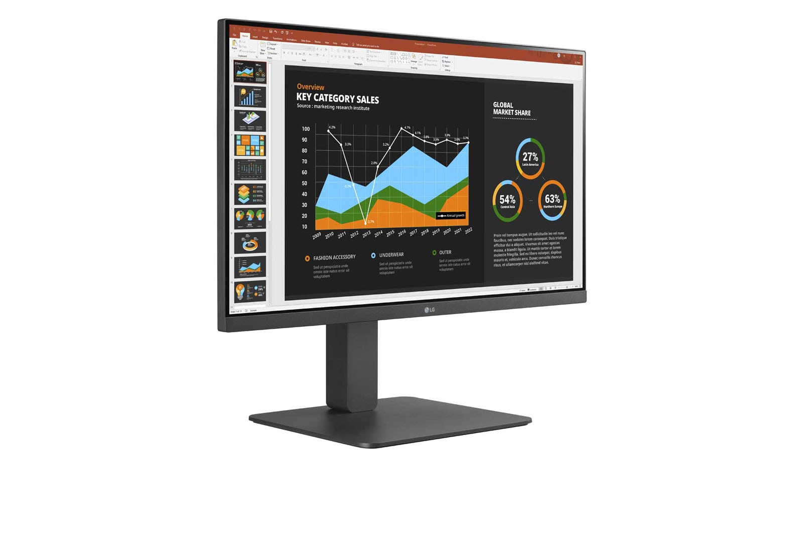 LG 23,8" Full HD (1920x1080) IPS Monitor met USB Type-C™, 24BR650B-C