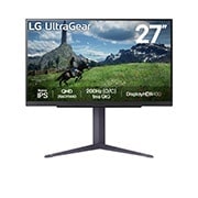 LG 27" LG UltraGear™ QHD Nano IPS 180Hz gaming monitor | 1ms (GtG), DisplayHDR™ 400, 27GS85Q-B