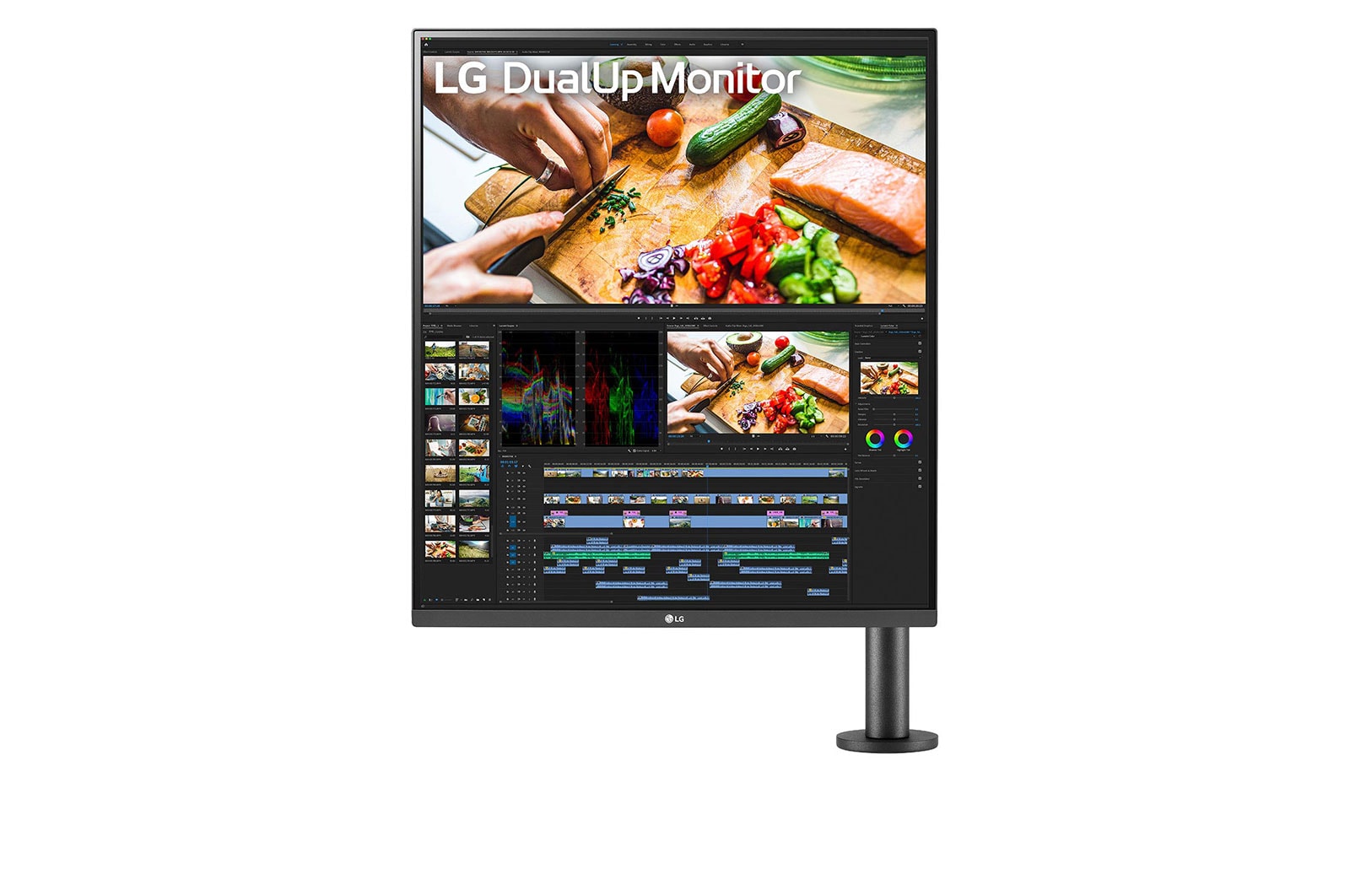 LG 27,6-inch 16:18 DualUp Monitor met Ergo-standaard en USB Type-C™, 28MQ780-B