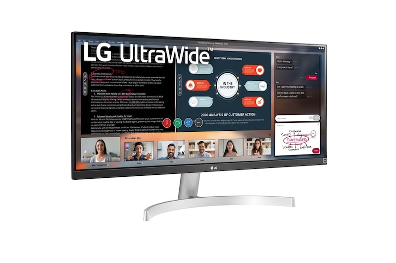 LG 29" UltraWide™ Full HD (2560x1080) HDR IPS-monitor, 29WN600-W