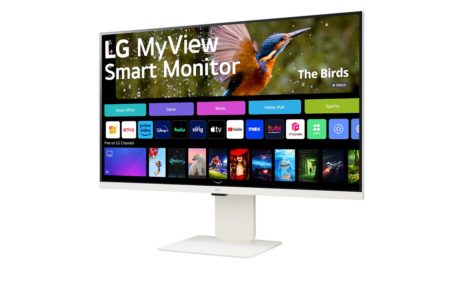 LG MyView 32" 4K UHD IPS Smart Monitor met webOS en ingebouwde FHD-webcam, 32SR85U-W