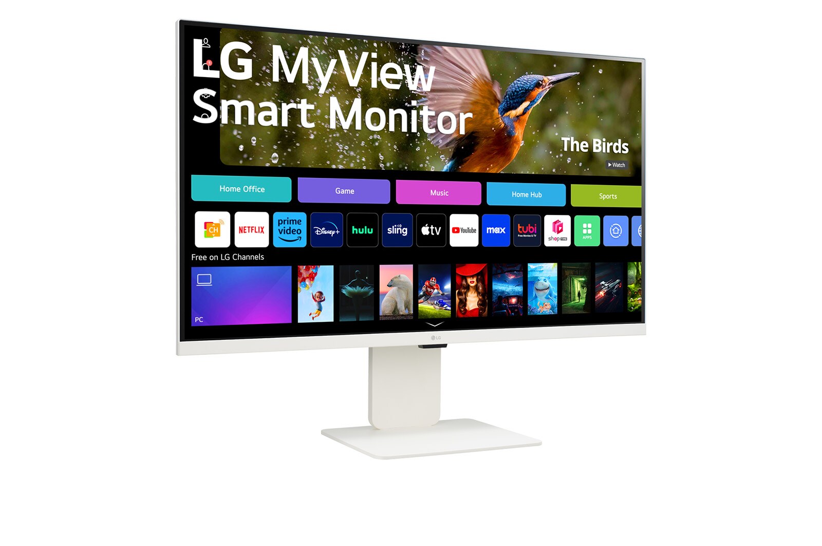 LG MyView 32" 4K UHD IPS Smart Monitor met webOS en ingebouwde FHD-webcam, 32SR85U-W